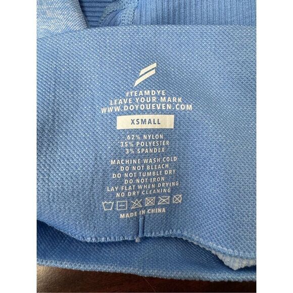 DoYouEven Impact Seamless Blue Active Leggings Size X-Small - Picture 5 of 7